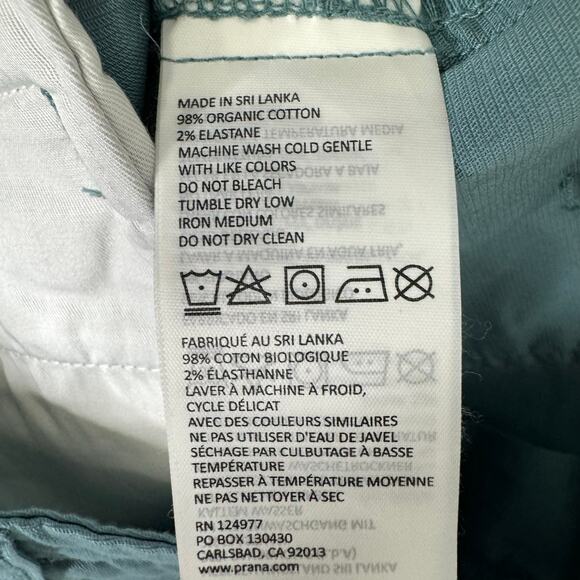 Prana Elle Cargo Pant Shoreline Organic Cotton Stretch Women’s 0 RG - Picture 8 of 8